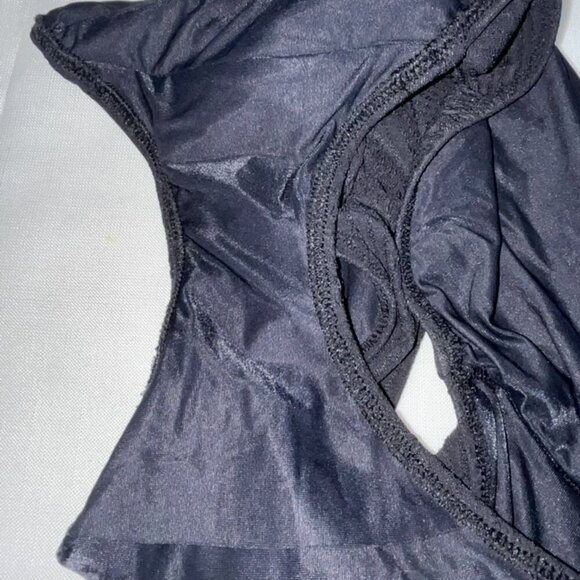 NWT fantasie Ottawa Deep Gathered Bikini Brief in Black Size XXL - Picture 7 of 9